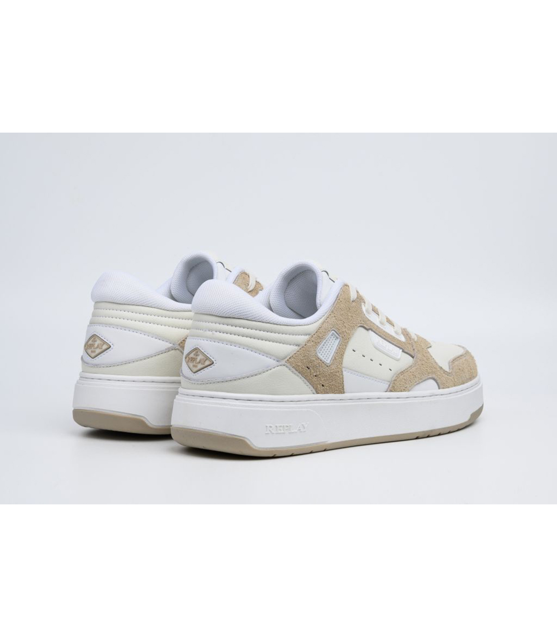 KAI コンビレザースニーカー 詳細画像 ホワイトベージュ 2